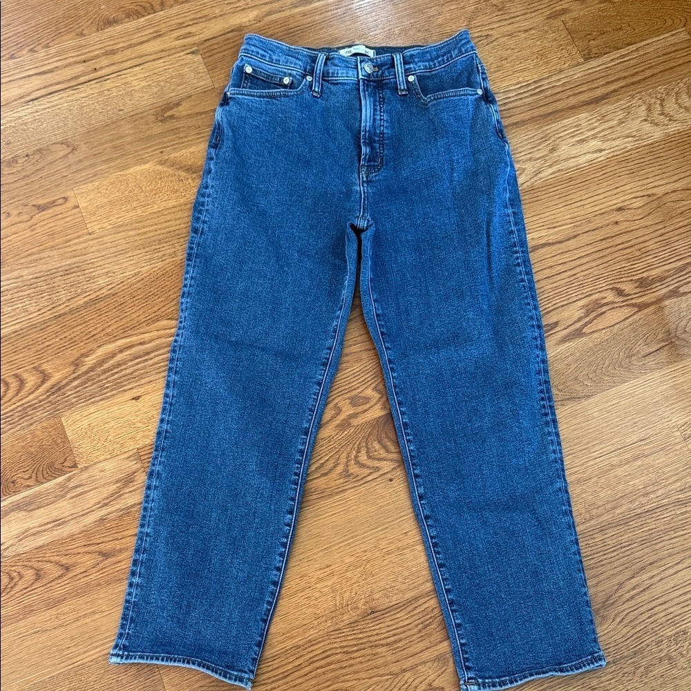 Madewell Perfect Vintage Straight Jeans Size 28 High Rise Medium Wash